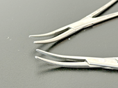 Lot of 2 Argent 43 1 442 Curved Stainless Steel Locking Forceps4