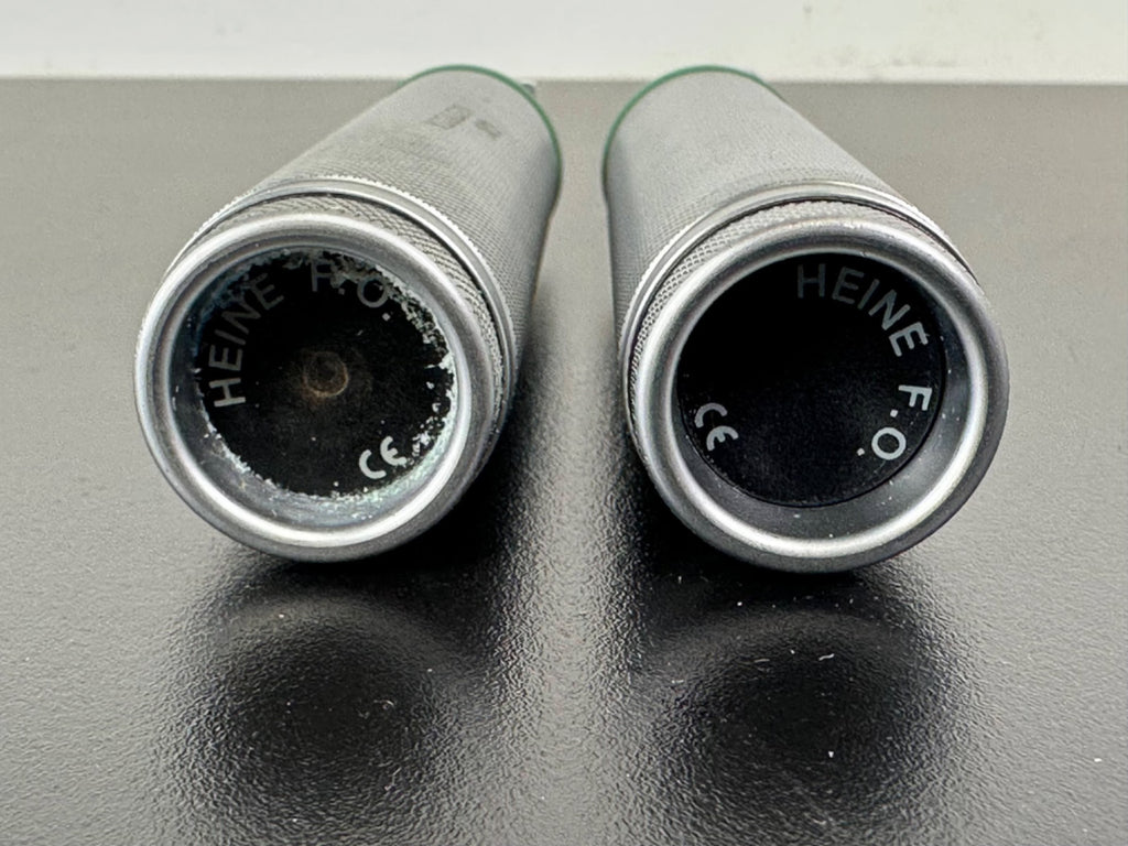 Heine Laryngoscope Handles F.O Fiber Optic Standard Size Germany Lot of 23