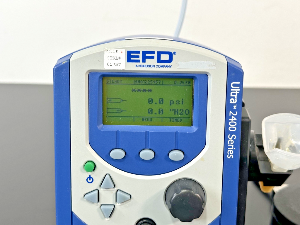 Nordson EFD Ultra 2400 Series Digital Fluid Dispenser w/ Foot Pedal Working1