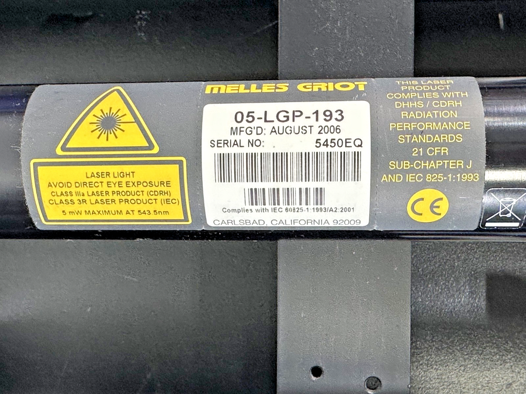 Melles Griot Laser System 05 LHP 991 05 LGP 193 Used Untested7