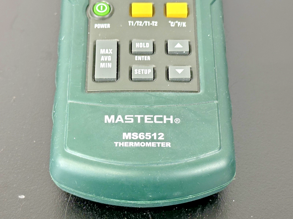 Mastech MS6512 Dual Channel Digital Thermocouple Thermometer Working2