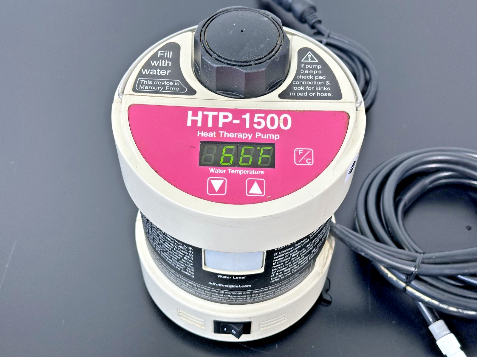 Adroit Medical HTP 1500 Heat Therapy Pump w/ Hose Assembly Powers On2