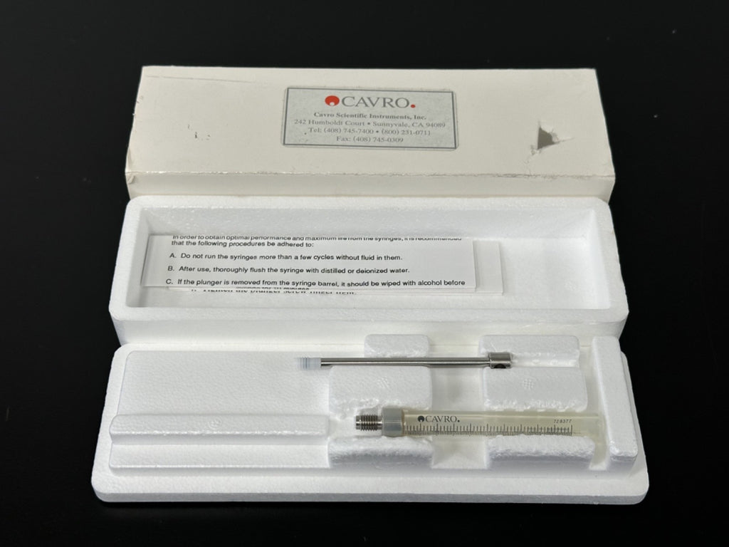 Cavro Scientific Instruments Precision Glass Syringe Assembly NEW2