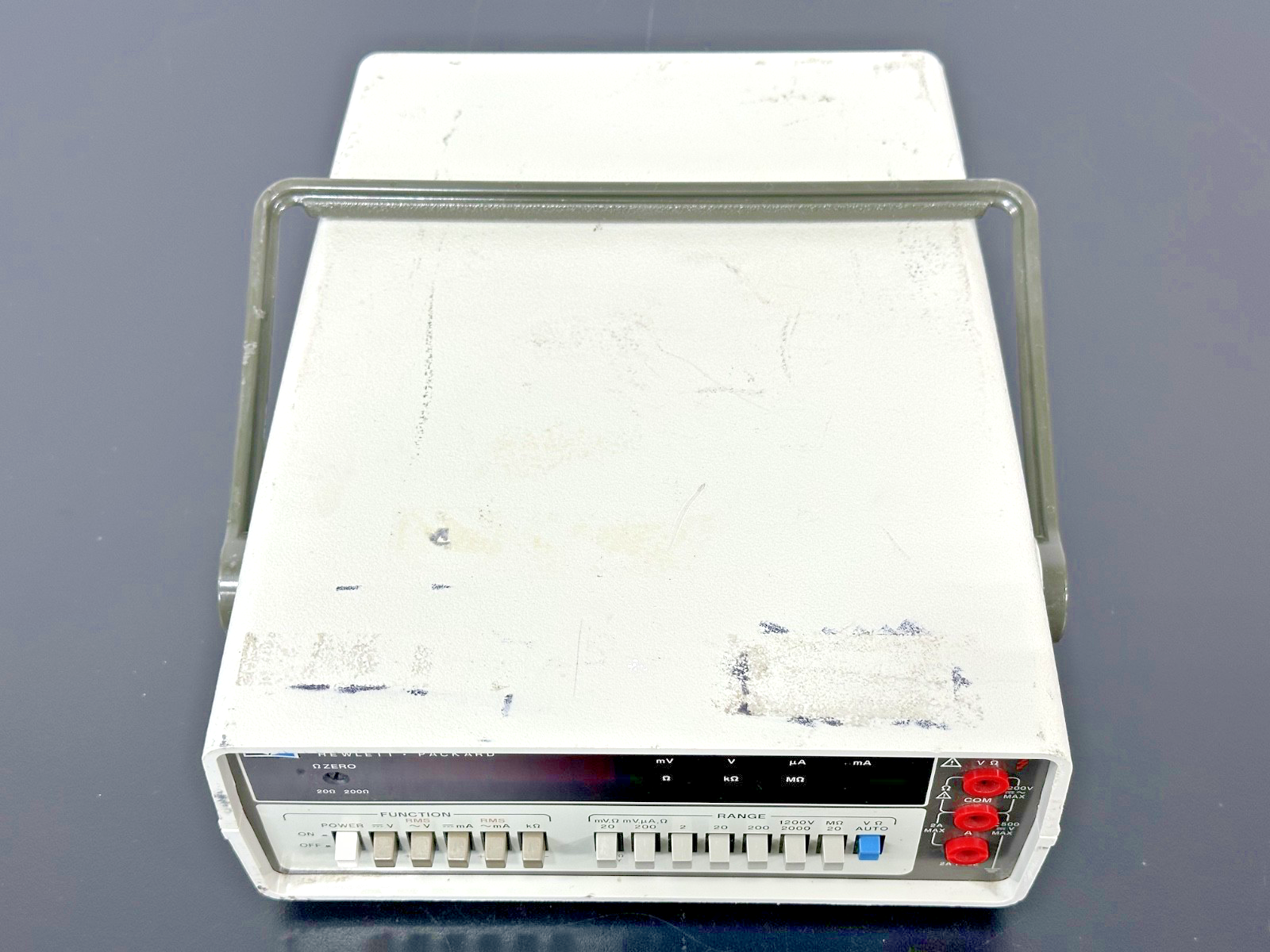 HP Hewlett Packard 3466A Digital Multimeter Bench Top Meter Used Powers On3