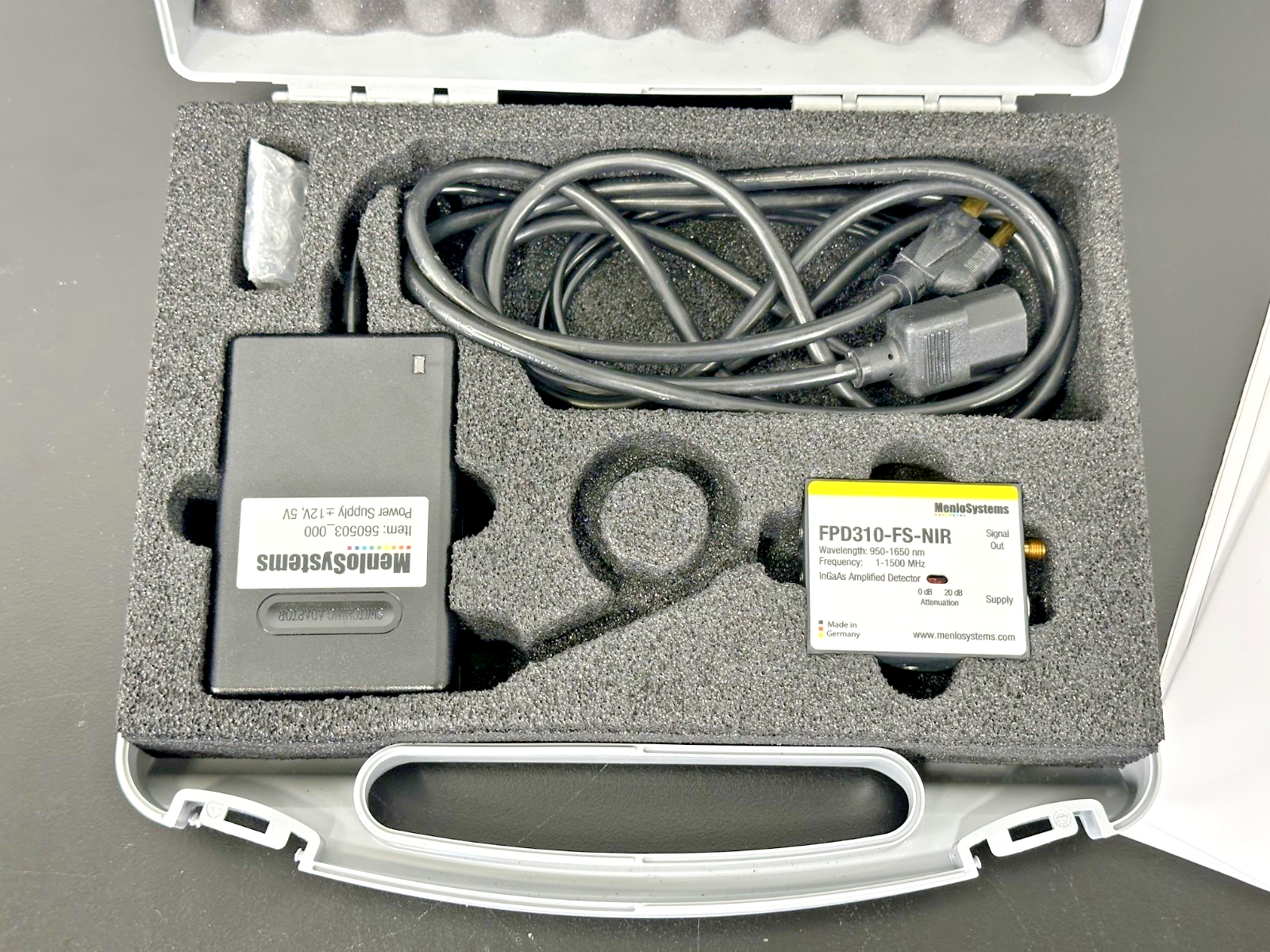 MenloSystems FPD310 FS NIR InGaAs Fast PIN Photodetector 1.5GHz Kit1