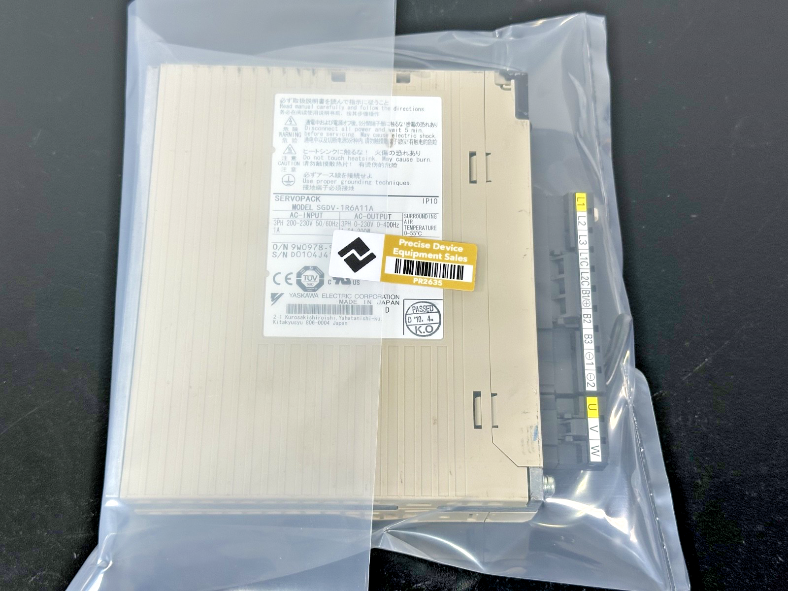 Yaskawa SGDV 1R6A11A SERVOPACK 200V 200W AC Servo Drive Amplifier5