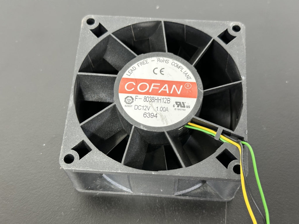 COFAN F 8038HH12B 12V DC 1.00A Brushless Cooling Fan 3 Wire1