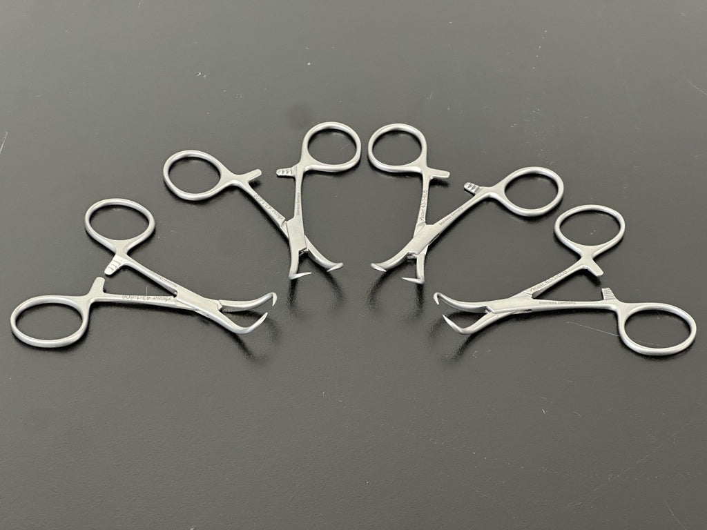 Lot of 4 Argent 43 1 606 Foerster Sponge Forceps Stainless4