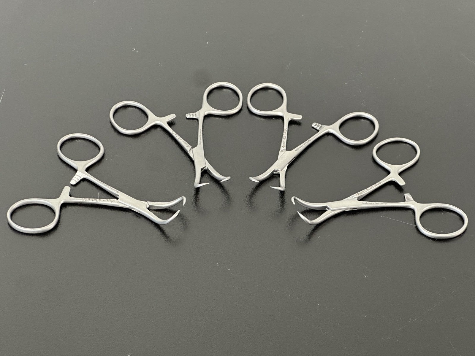 Lot of 4 Argent 43 1 606 Foerster Sponge Forceps Stainless4