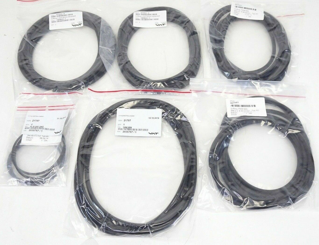 Lot of VAT Valve O rings 356359, 467661, N 5100 260, 411533,0