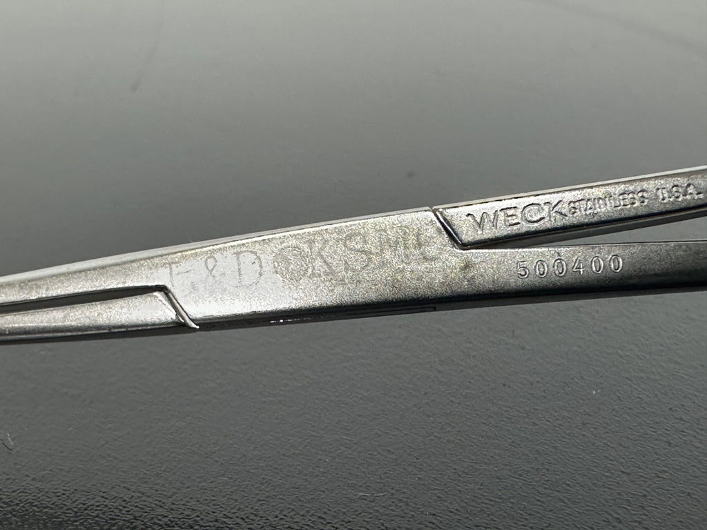 WECK 500400 Surgical Ring Tip Forceps Clamp Stainless Steel4