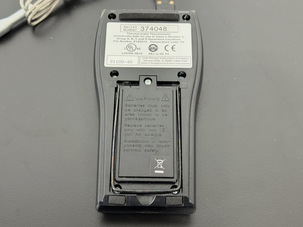 COLE PARMER DIGI SENSE MODEL 91100 40 THERMOCOUPLE THERMOMETER3