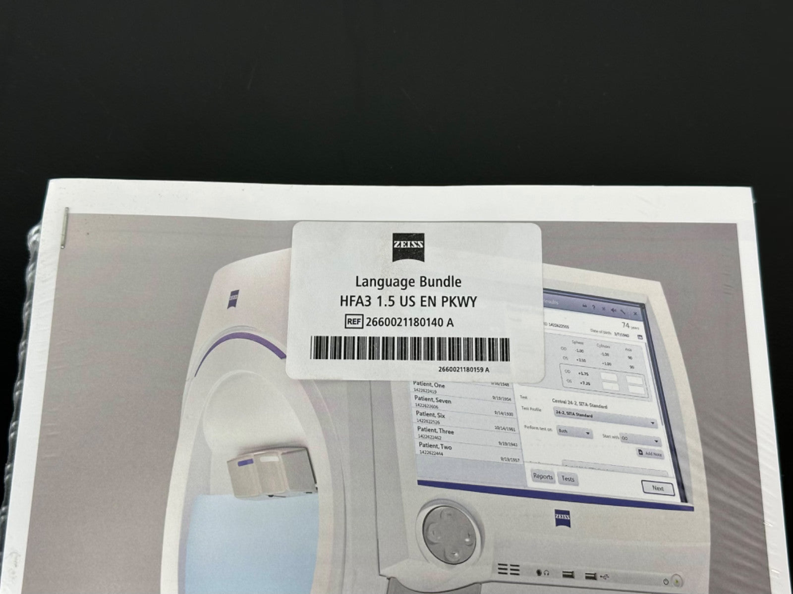 ZEISS Humphrey Field Analyzer 3 HFA3 Instructions Manual Models 830 840 850 8601