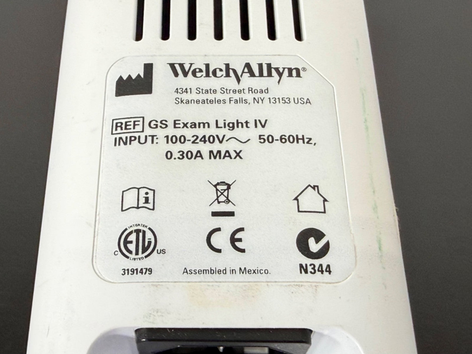 Welch Allyn GS Exam Light IV LED Medical Exam Light Handle Power Unit4