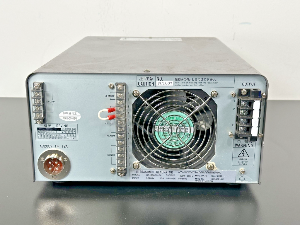Hitachi Kokusai Denki UO1200PC 36 Ultrasonic Generator 1000W 36kHz2