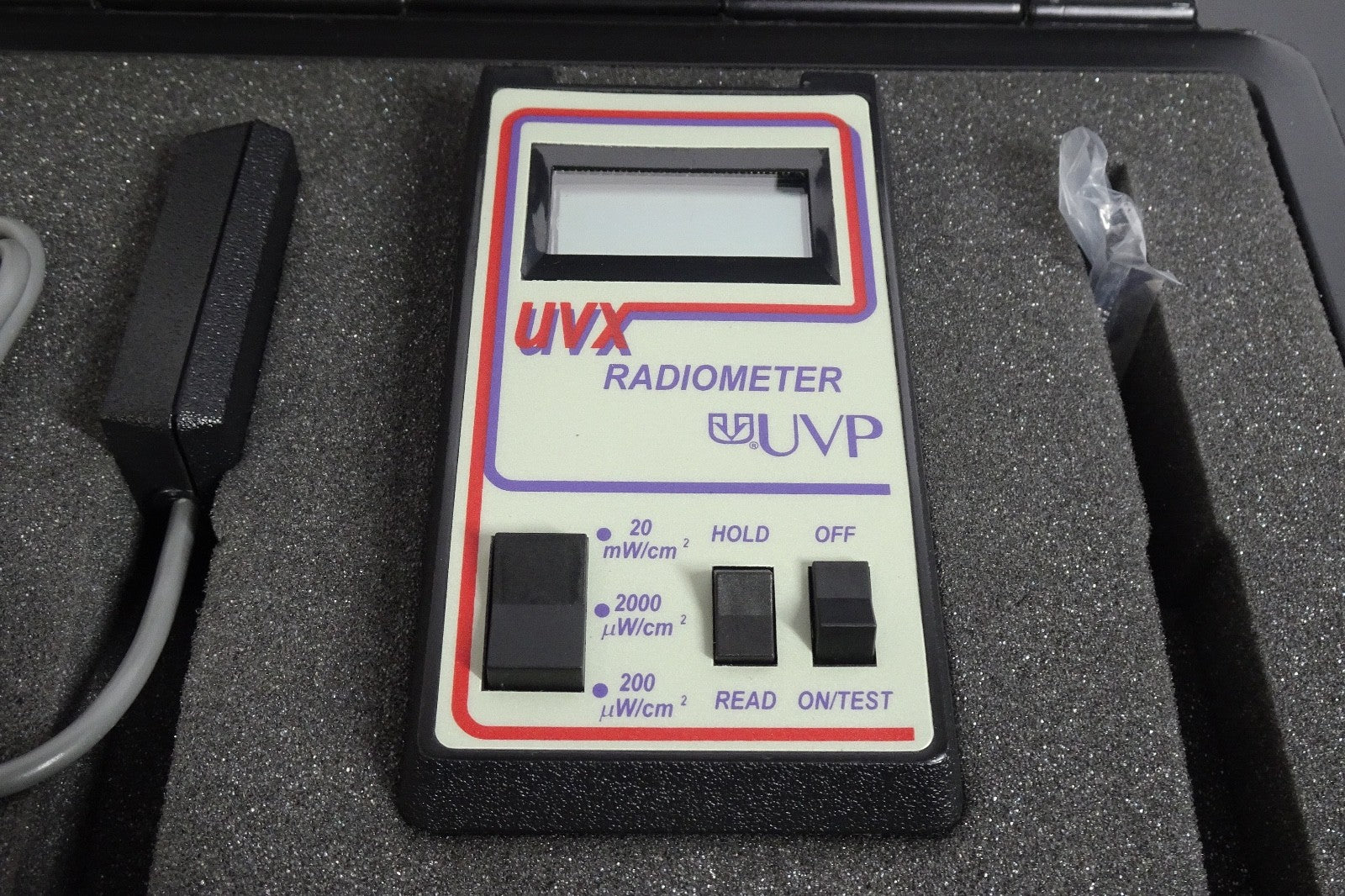 UVP UVX Radiometer UV Light Meter w/ Sensor Probe & Case Untested1