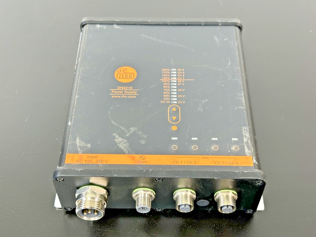 IFM DN4218 24VDC 12A 300W Industrial Power Supply IO Link IP67 Used Untested0