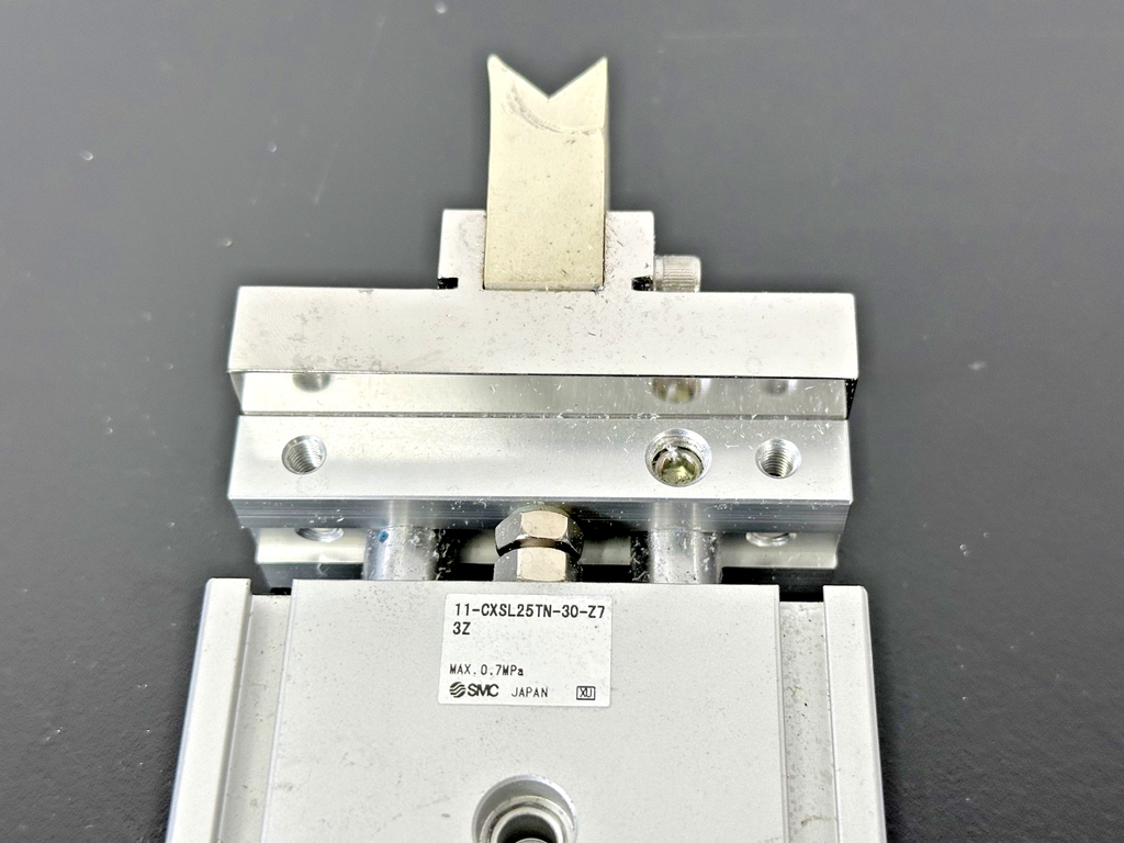 SMC 11 CXSL25TN 30 Z7 Pneumatic Cylinder w/ Auto Switches Used Untested3