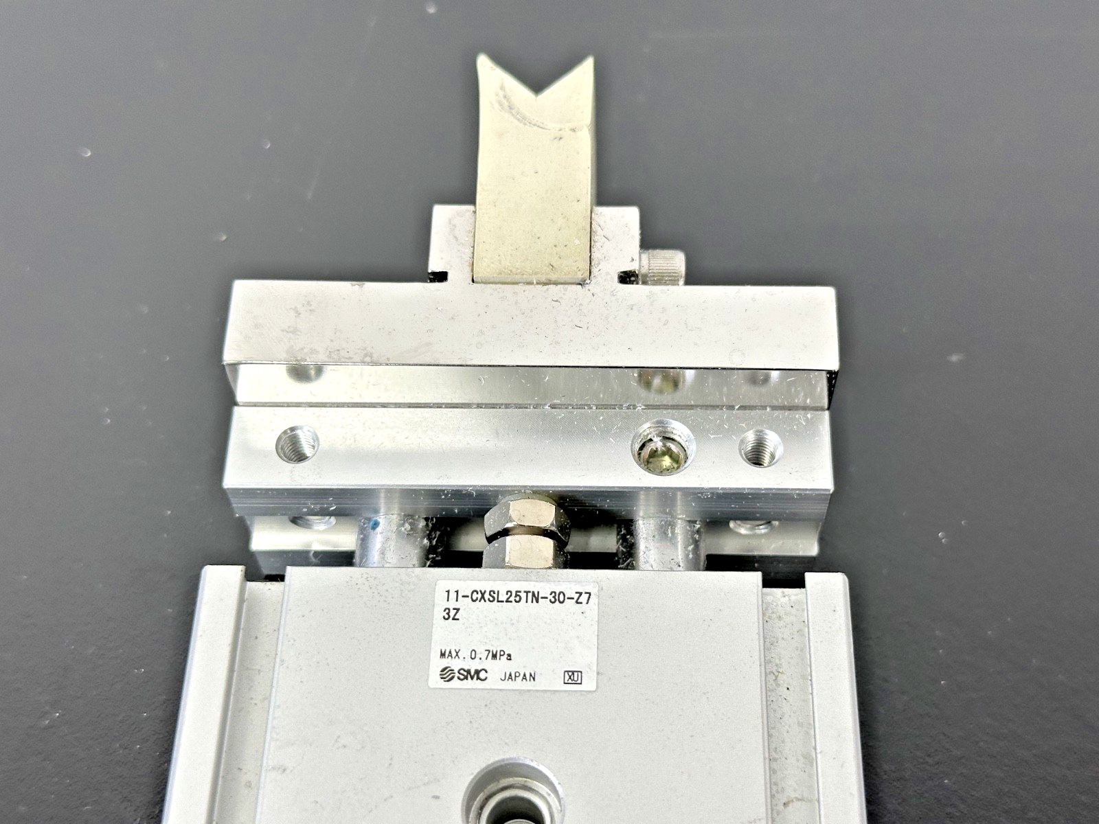 SMC 11 CXSL25TN 30 Z7 Pneumatic Cylinder w/ Auto Switches Used Untested3