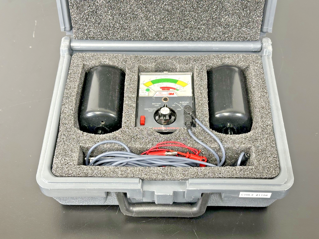 3M 701 Megohmmeter Static Control Surface Resistance ESD Test Kit w/ Weights1