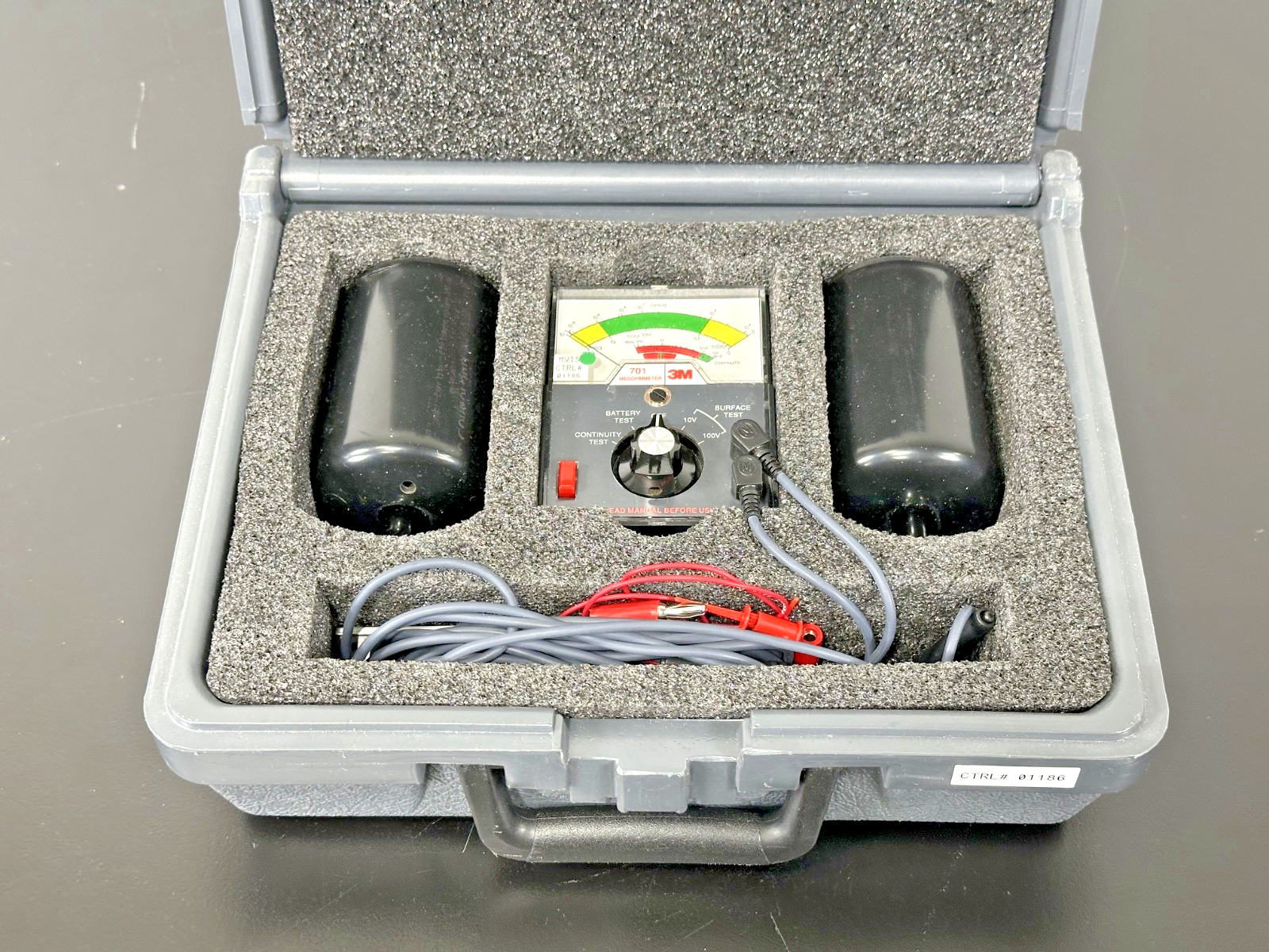 3M 701 Megohmmeter Static Control Surface Resistance ESD Test Kit w/ Weights1