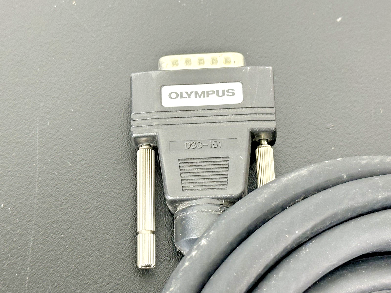 Olympus DSS 151 DB9 to Dual BNC Interface Cable Used Powers On2