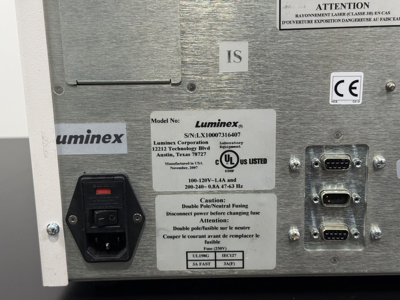 Luminex L100 Fluoroanalyzer w/ Luminex SD Sheath Delivery System LifeMatch8
