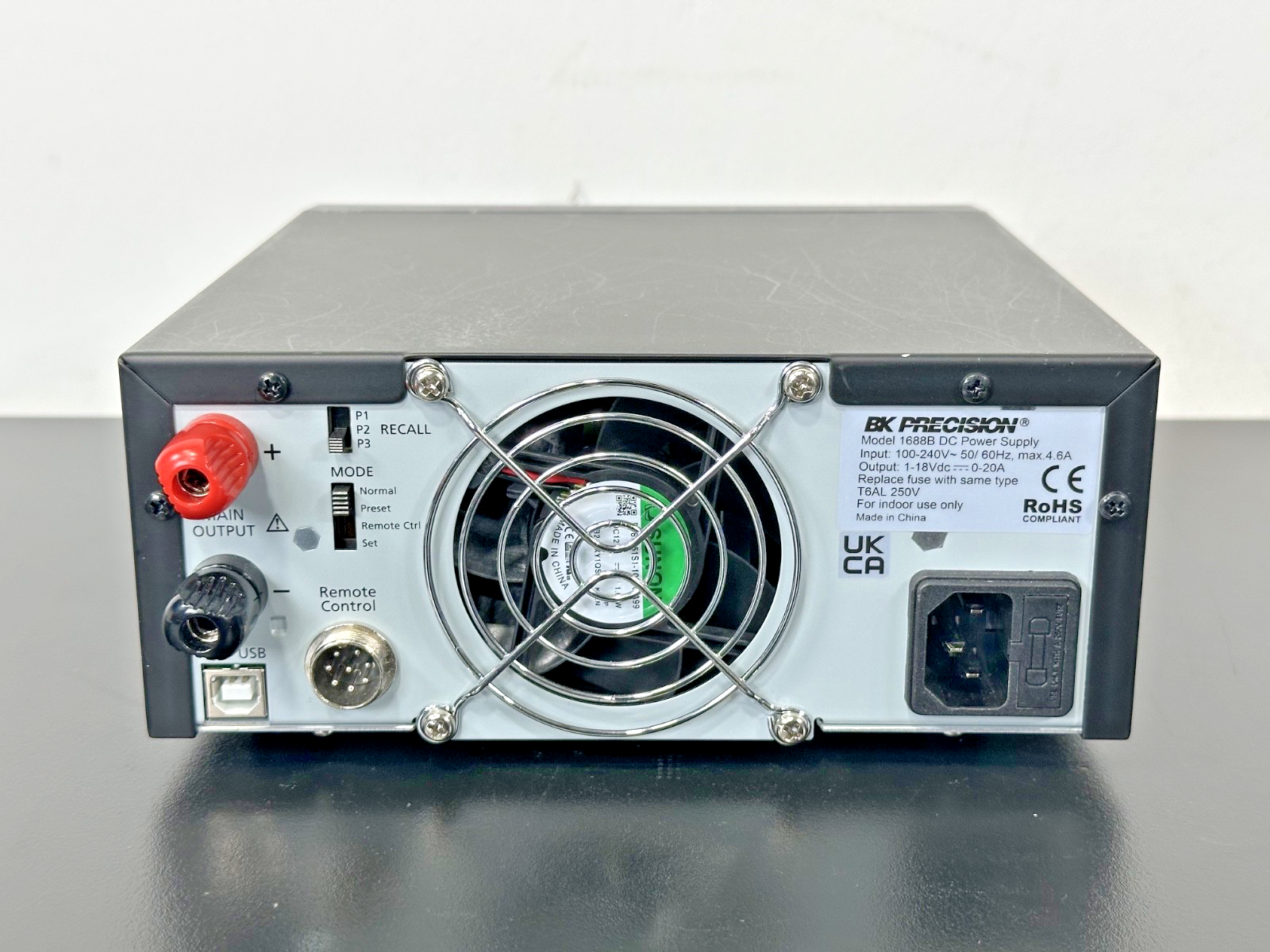 B&K Precision 1688B Switching DC Power Supply 1 18V 20A USB Powers On Working1