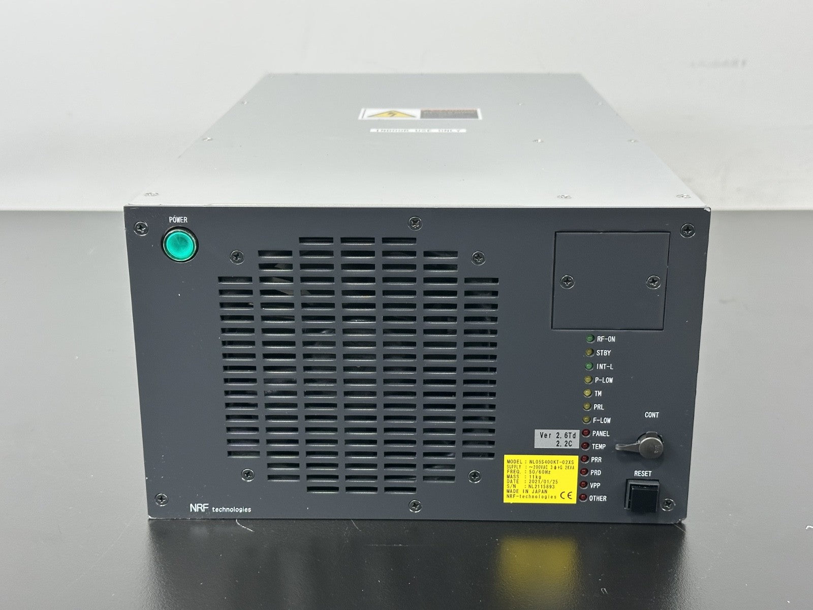 NRF Technologies NL055400KT 02XS RF Generator Power Supply 2kVA0
