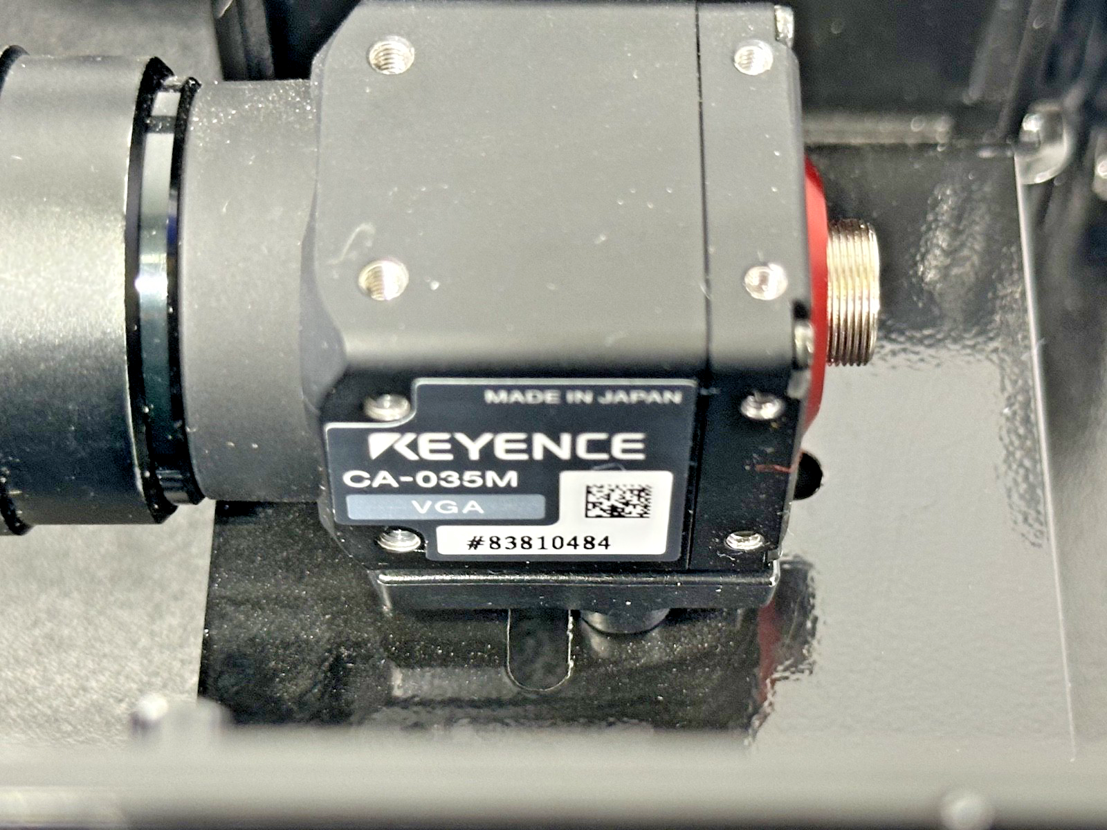 Keyence CA 035M VGA Camera w/ Lens & CA DRW8M Ring Light Inspection System5