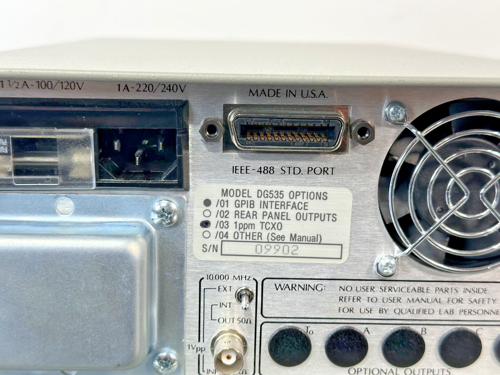 Stanford Research Systems DG535 Digital Delay Pulse Generator Opt 01/03 Working6