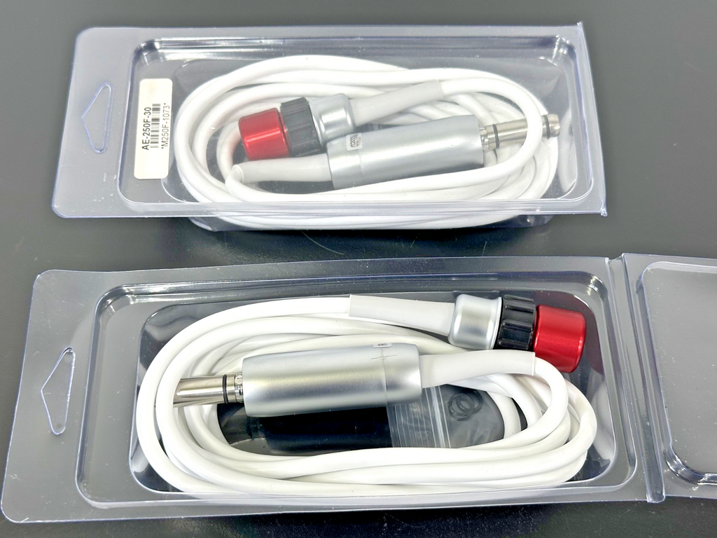 Lot of 2 Aseptico AE 250F 30 Dental Motor Cables With Handpiece Cord New2