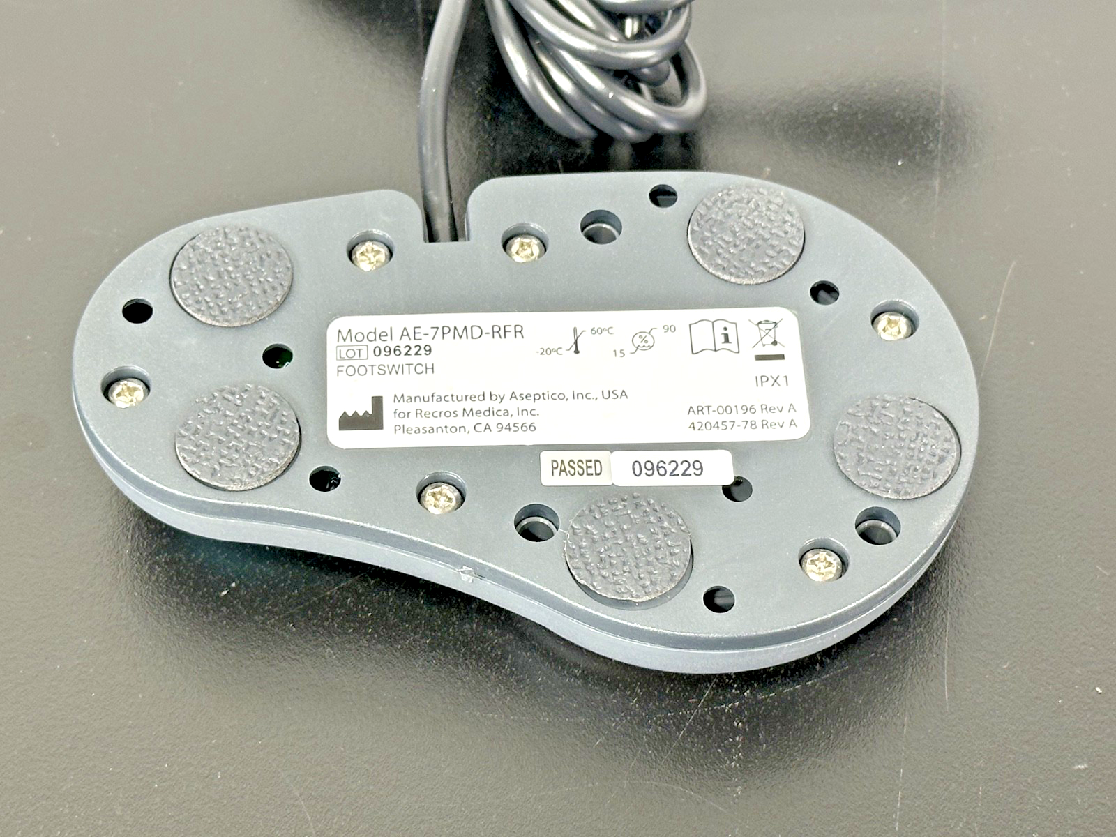 Aseptico AE 7PMD RFR Dental Footswitch Pedal2