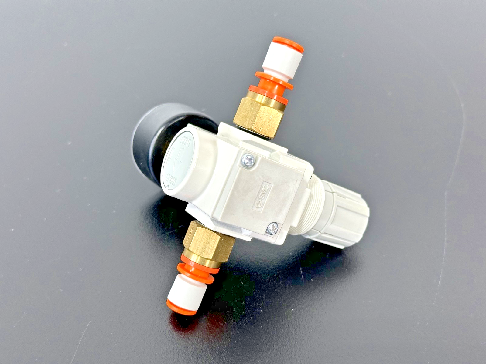 SMC 10 AR20 N02BG Z B Pneumatic Air Regulator w/ Pressure Gauge Used Untested2