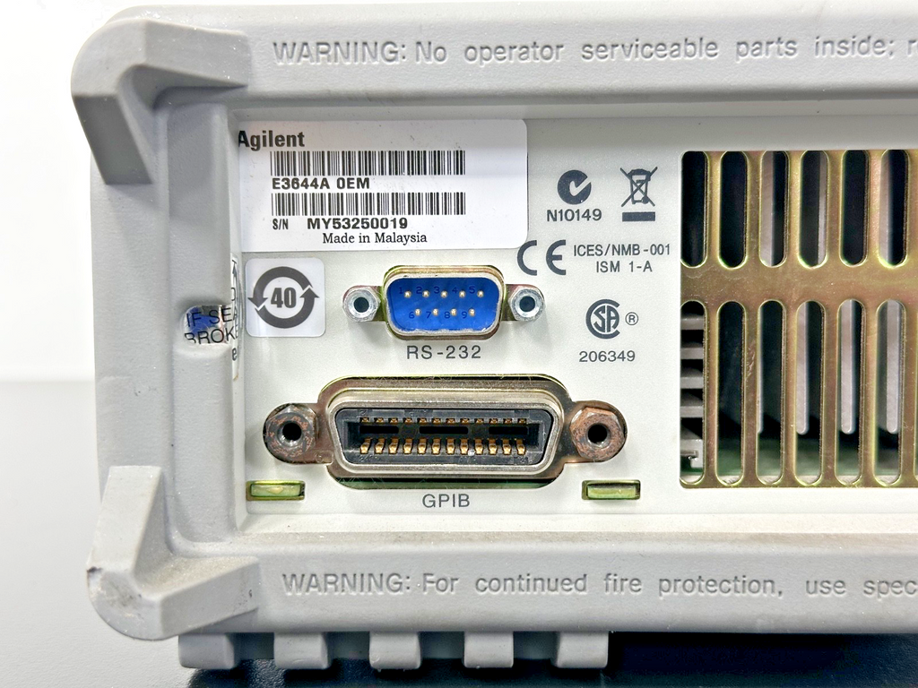 Agilent E3644A Programmable DC Power Supply 0 8Vdc 8A 0 20Vdc 4A4