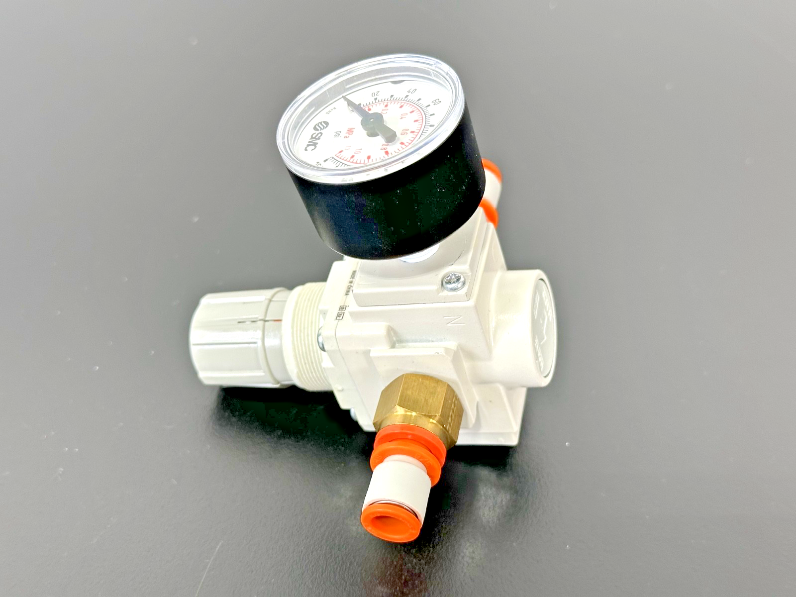 SMC 10 AR20 N02BG Z B Pneumatic Air Regulator w/ Pressure Gauge Used Untested6
