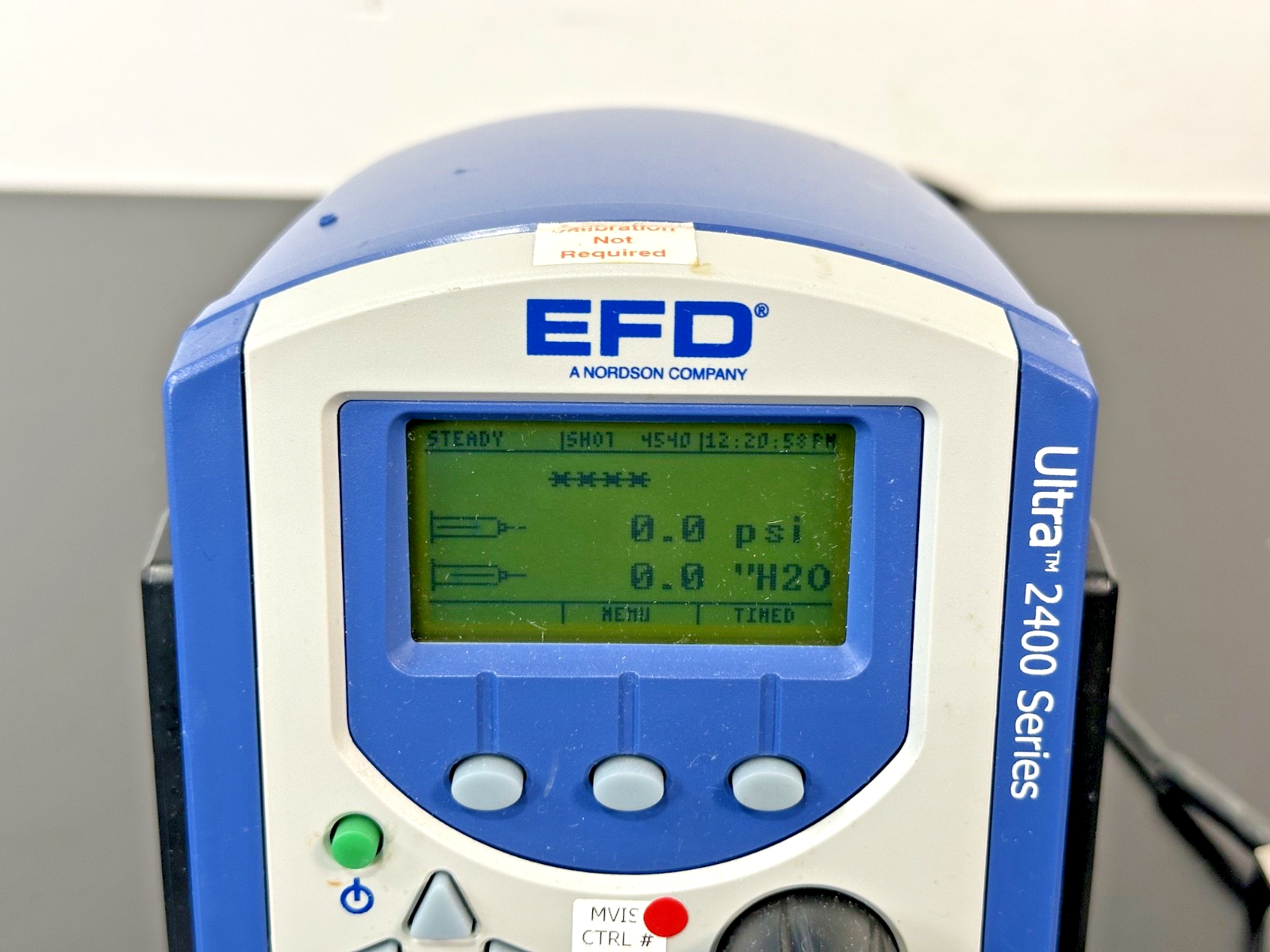 Nordson EFD Ultra 2400 Series Digital Fluid Dispenser w/ Foot Pedal Working2