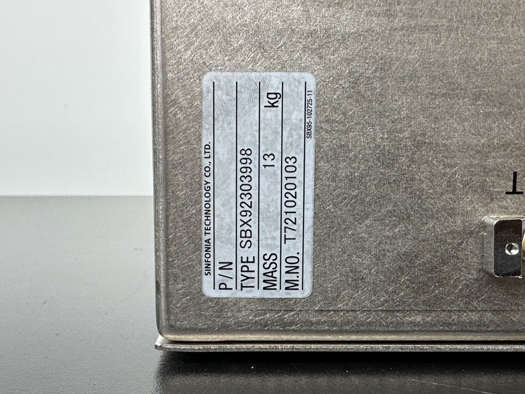 Sinfonia Technology SBX92303998 Industrial Controller Module Unit5