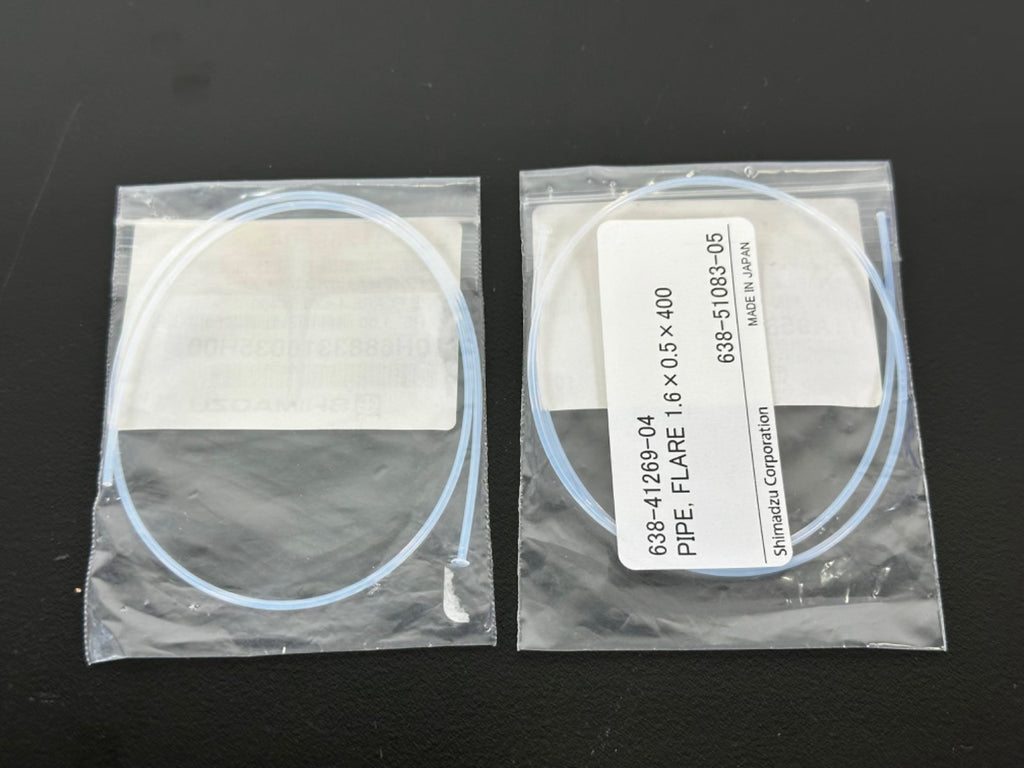 Lot of 2 Shimadzu 638 41269 04 PTFE Flared Pipe 1.6x0.5x400mm HPLC LC New1