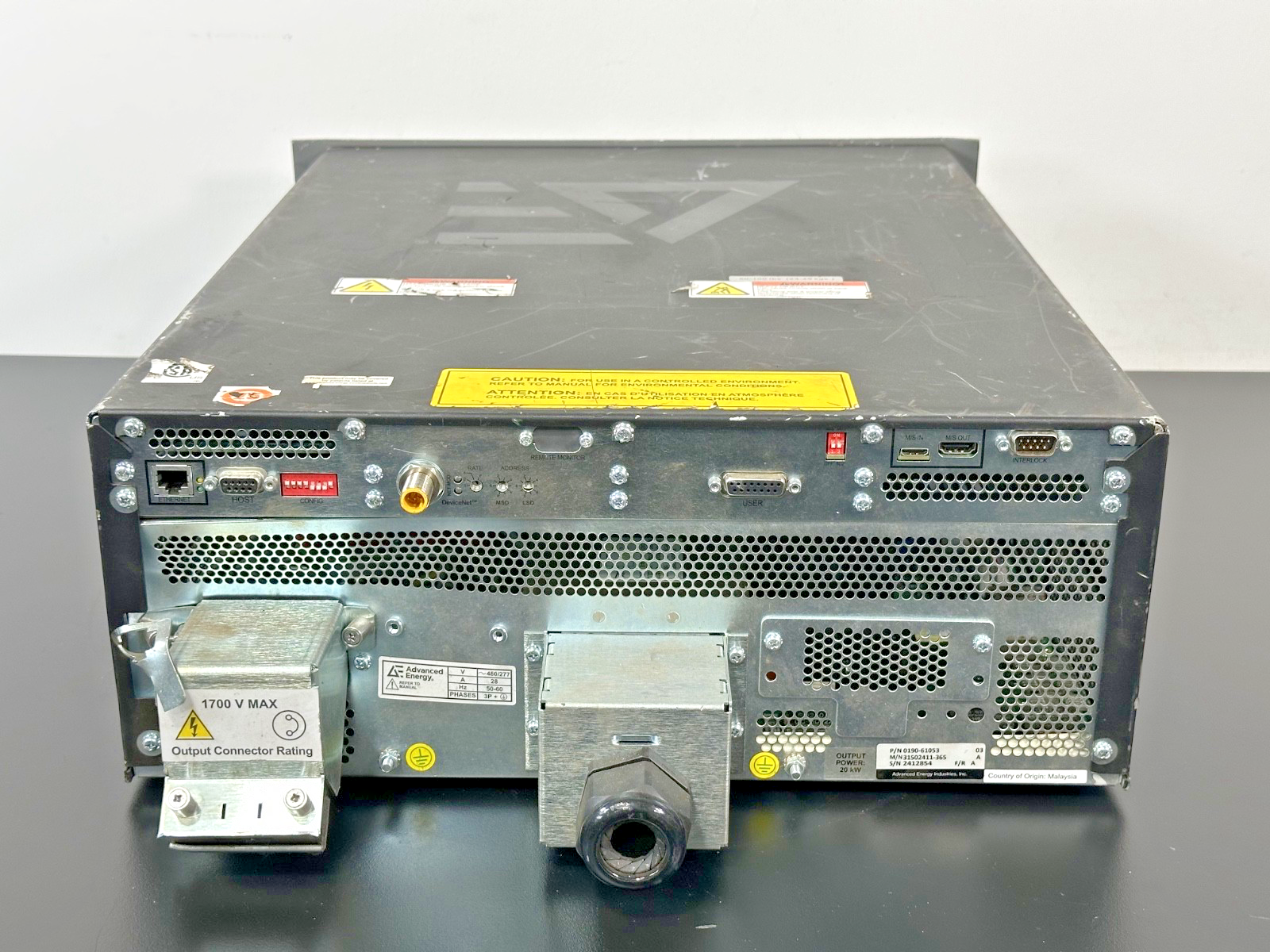 Advanced Energy Pinnacle 20kW DC Power Supply 31502411 365 0190 61053 Parts1