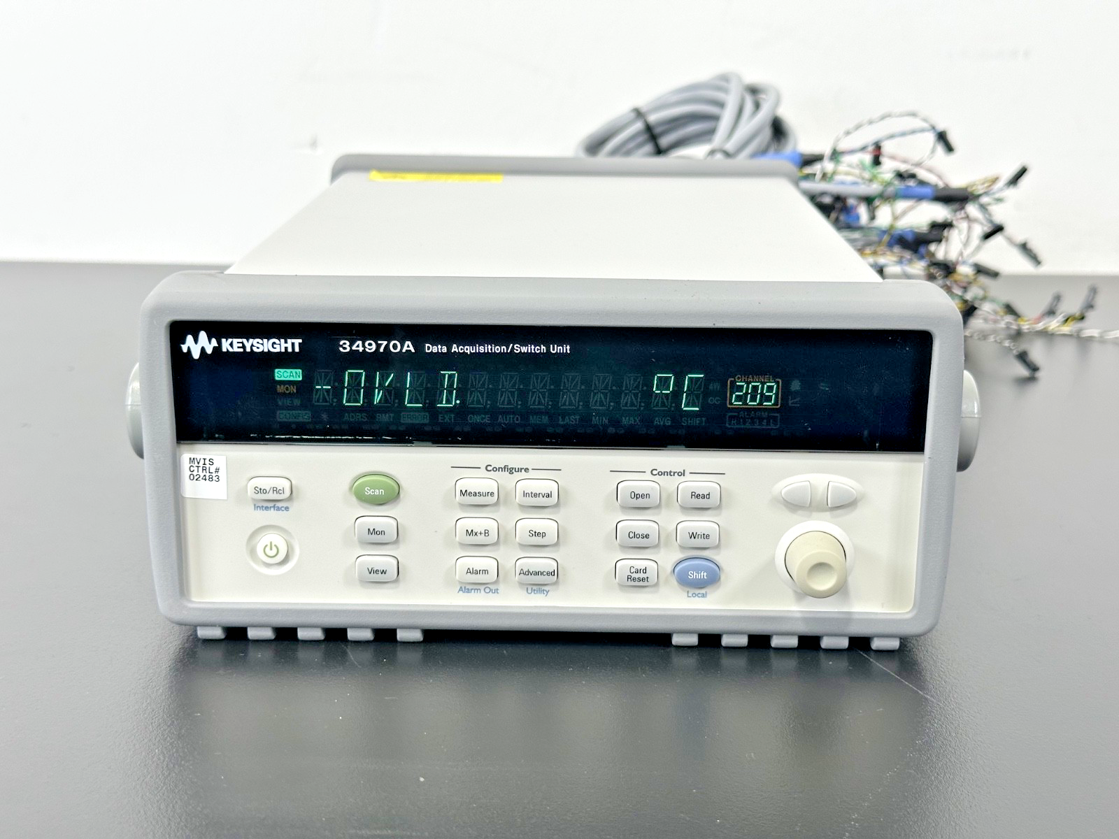 Keysight 34970A Data Acquisition Switch Unit w/ 3x 34901A Multiplexer Working0